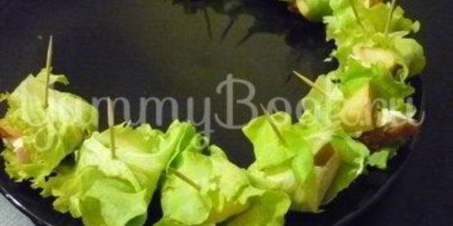 Рецепт изящных канапе с грушей, ветчиной и сыром