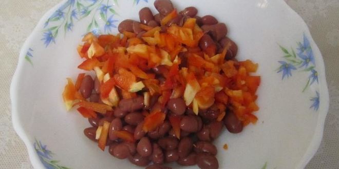 Рецепт канапе делис с ветчиной и фасолью