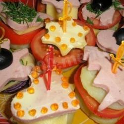 Рецепт Канапе для детского дня рождения