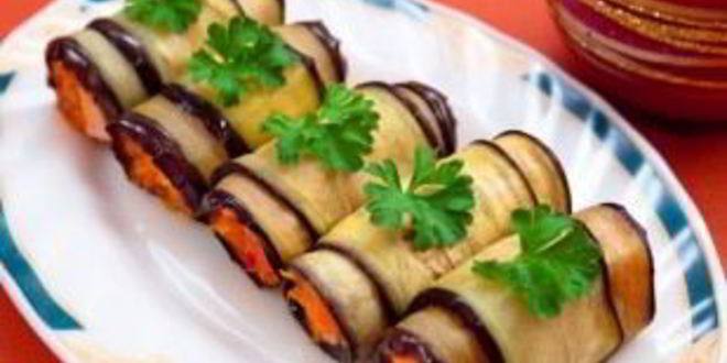 Рецепт канапе из баклажанов