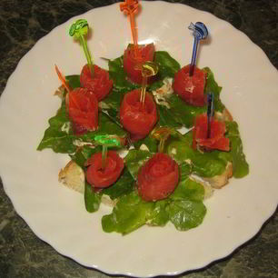 Рецепт Канапе из красной рыбы