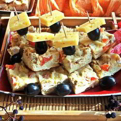 Рецепт Канапе из спагетти