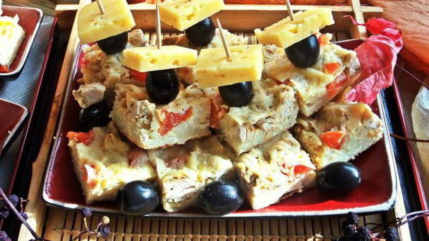 Рецепт канапе из спагетти