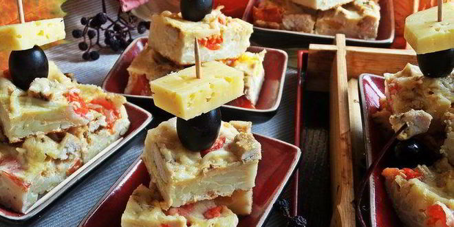 Рецепт канапе из спагетти