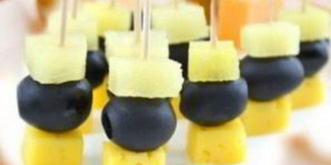 Рецепт канапе с ананасом