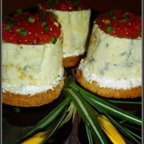 Рецепт Канапе с икрой Фейерверк вкуса