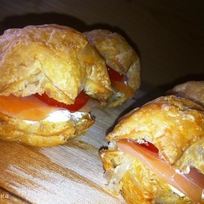 Рецепт Канапе Звезды с лососем