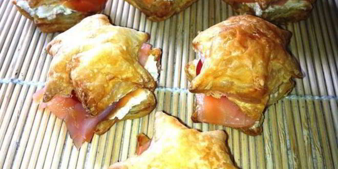 Рецепт канапе звезды с лососем