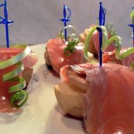 Рецепт Картофельных канапе с рыбой