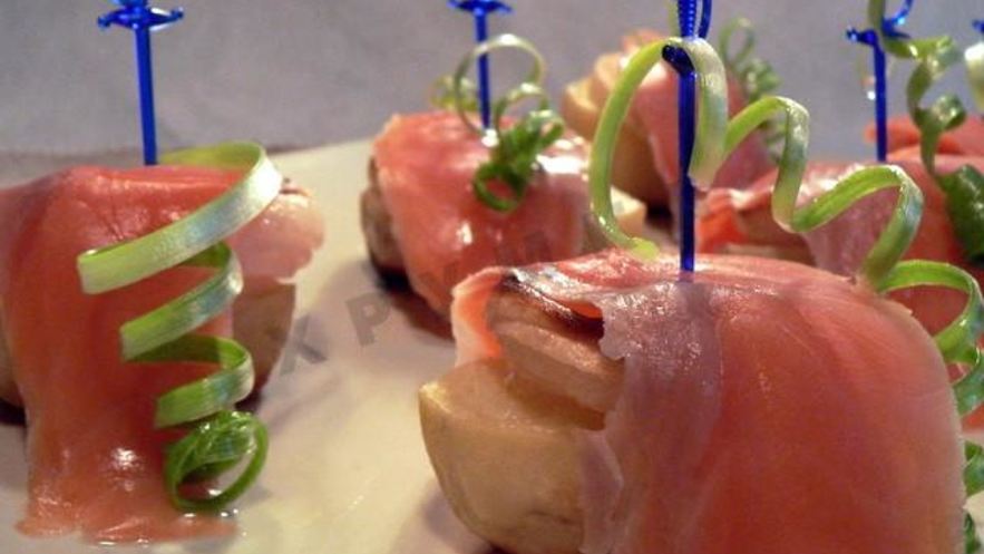 Рецепт картофельных канапе с рыбой