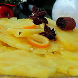 Рецепт Карпачча из ананаса с просекко и специями