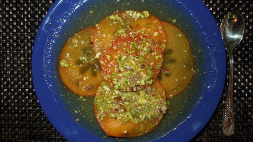 Рецепт карпачча из хурмы