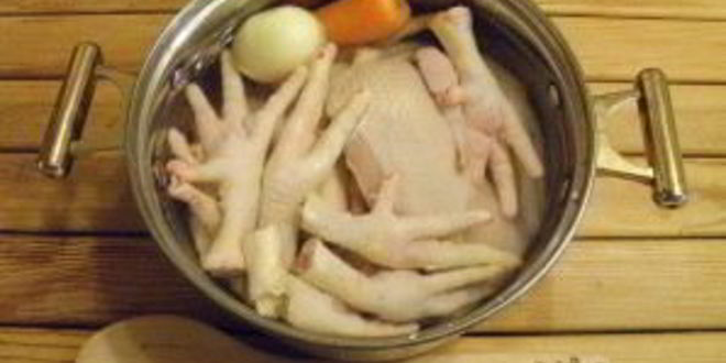 Рецепт холодца из куриных лапок