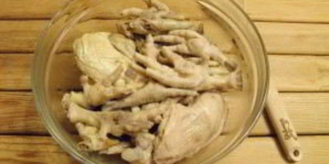 Рецепт холодца из куриных лапок