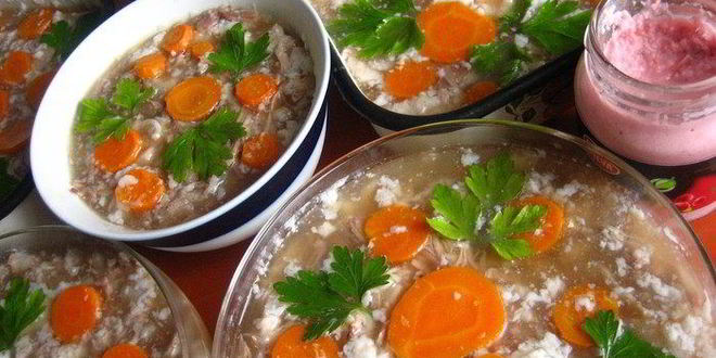 Рецепт нежного холодца