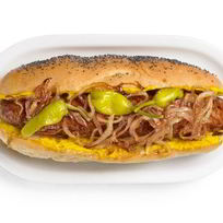 Рецепт Хот-дога с жареным луком