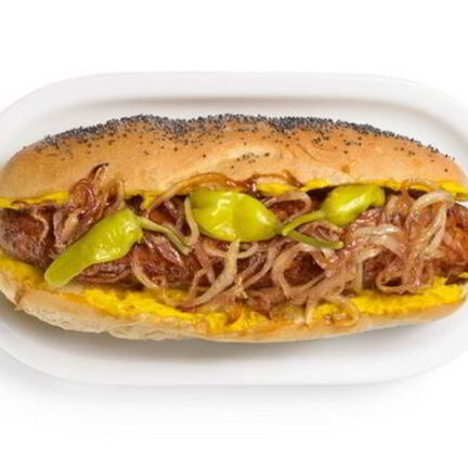 Рецепт Хот-дога с жареным луком