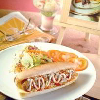 Рецепт Хот-догов с капустным салатом по-азиатски