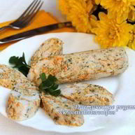Рецепт Колбасы из куриного филе с овощами