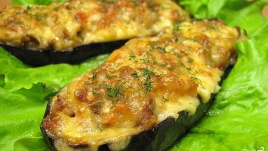 Рецепт лодочек из баклажанов с фаршем