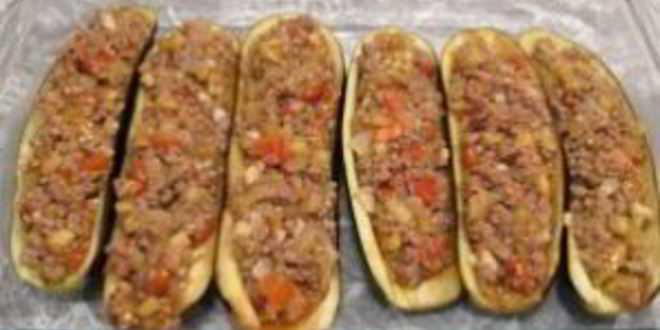 Рецепт лодочек из баклажанов с фаршем