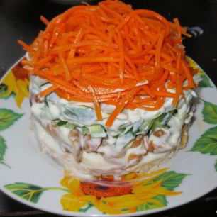 Рецепт Корейской моркови с курицей