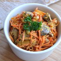 Рецепт Корейской морковки с печенью