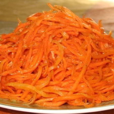 Рецепт Моркови по-корейски с чесноком