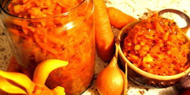 Рецепт моркови по-корейски с луком