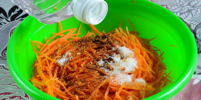 Рецепт моркови по-корейски с приправой