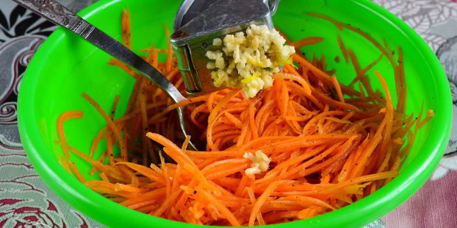 Рецепт моркови по-корейски с приправой