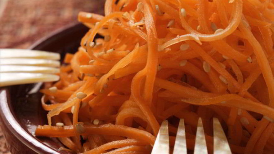 Рецепт морковчи — корейской закуски из сладкой моркови