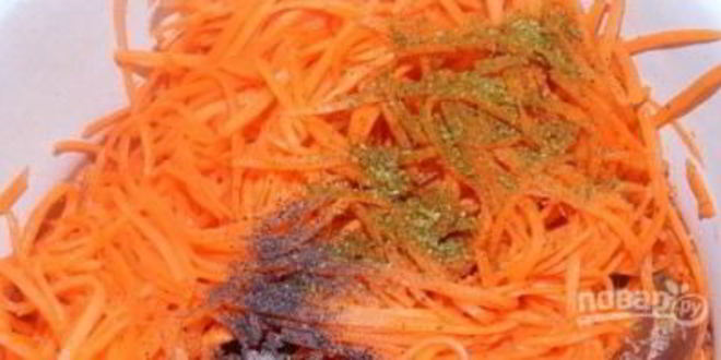 Рецепт вкусной корейской морковки