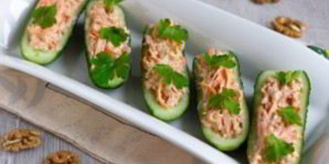 Рецепт огурцов, фаршированных орехами