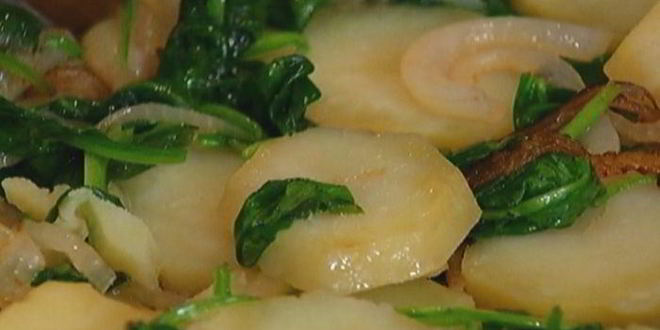 Рецепт испанского омлета со шпинатом