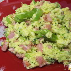 Рецепт Омлета с брокколи и колбасой