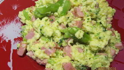 Рецепт Омлета с брокколи и колбасой