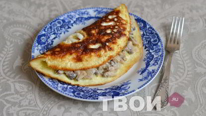 Рецепт Омлета с грибами