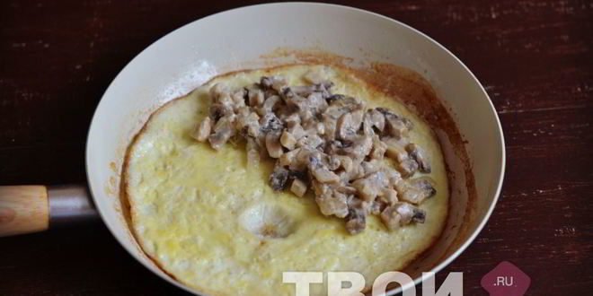 Рецепт омлета с грибами