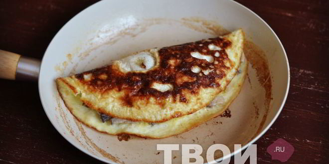 Рецепт омлета с грибами