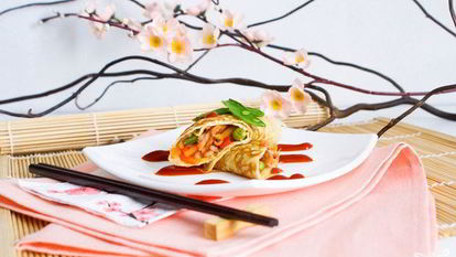 Рецепт Омлета с рисом по-японски