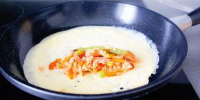 Рецепт омлета с рисом по-японски