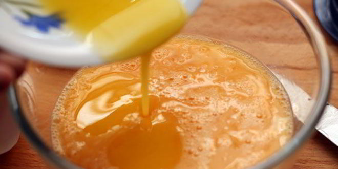 Рецепт омлета с ветчиной и рукколой