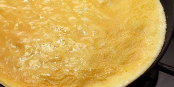 Рецепт омлета с ветчиной и рукколой