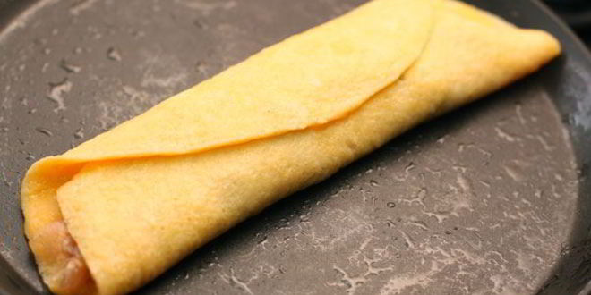 Рецепт омлета с ветчиной и рукколой