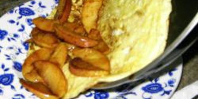 Рецепт омлета с яблоками