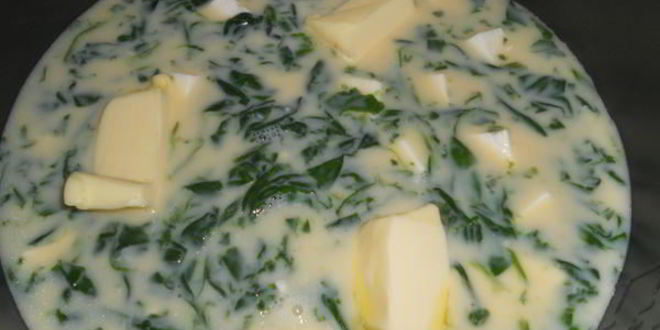 Рецепт омлета со шпинатом и брынзой по-фински