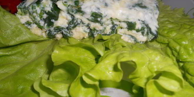 Рецепт омлета со шпинатом и брынзой по-фински