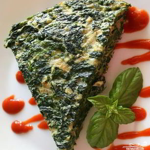 Рецепт Омлета со шпинатом и сыром