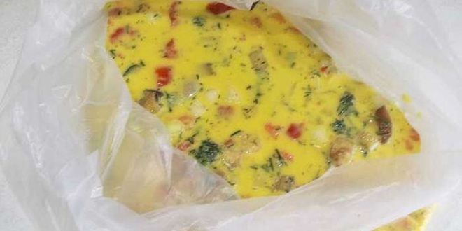 Рецепт омлета в пакете сваренный